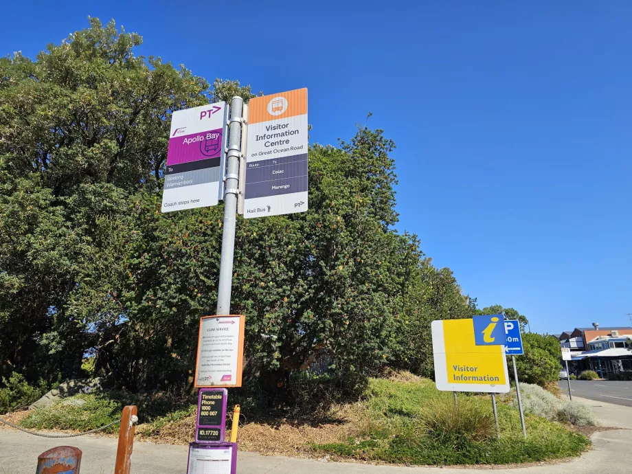 Przystanek autobusowy w Apollo Bay