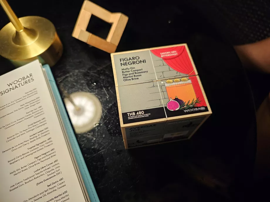 Menu napojów w WooBar