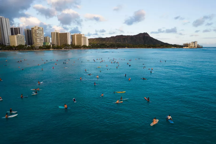 Surfing w Waikiki