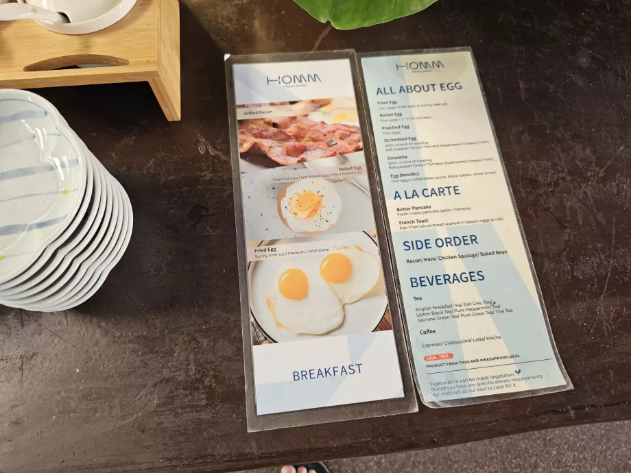 Śniadanie - stacja z jajkami