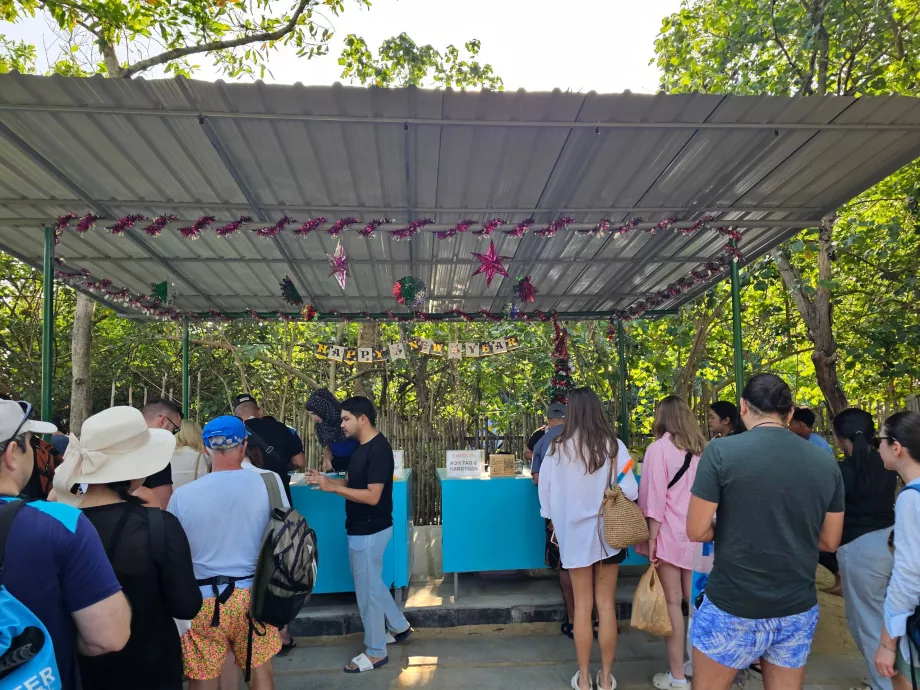 Odprawa przed wypłynięciem w porcie (i uiszczenie opłaty za wstęp do parku narodowego)