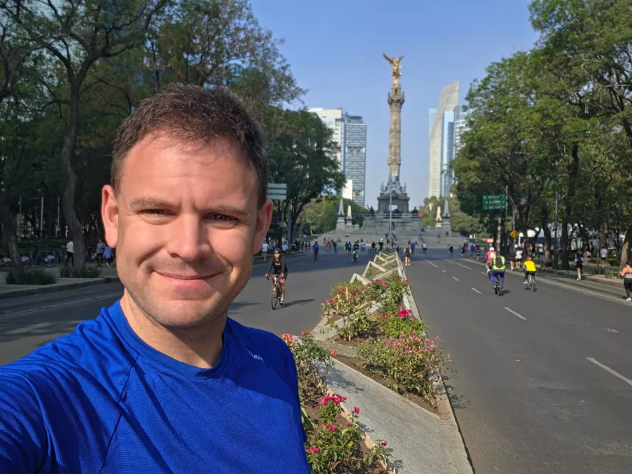 Niedzielny poranny bieg ulicami CDMX