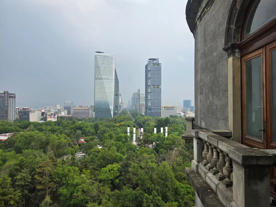 Zamek Chapultepec, widok na miasto