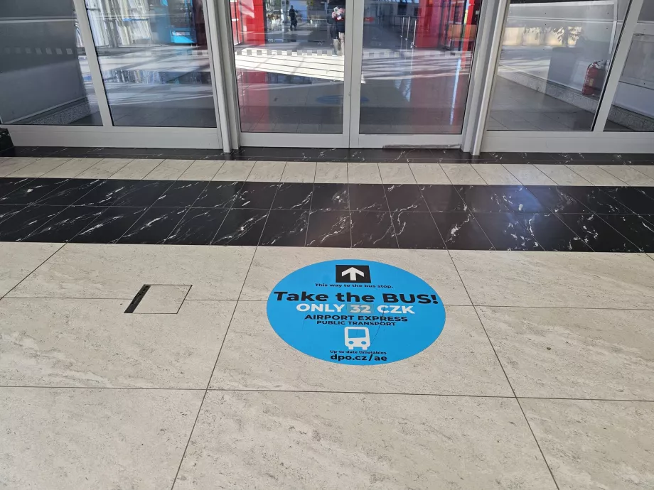 Kierunek do przystanku autobusowego