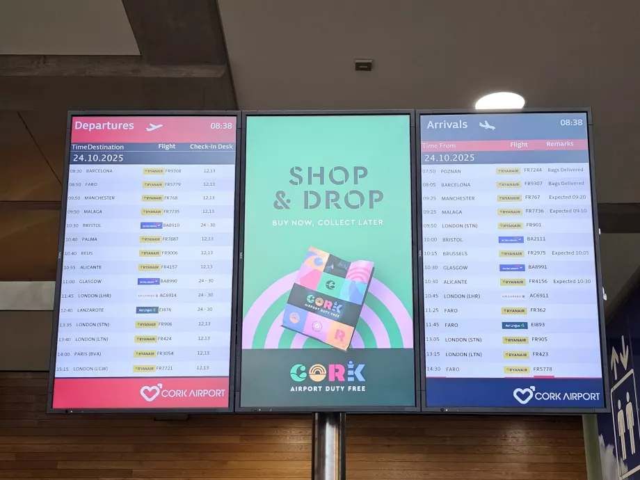 Przyloty i odloty - tablice