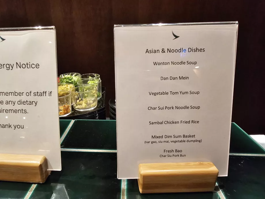 Bar z makaronem - menu