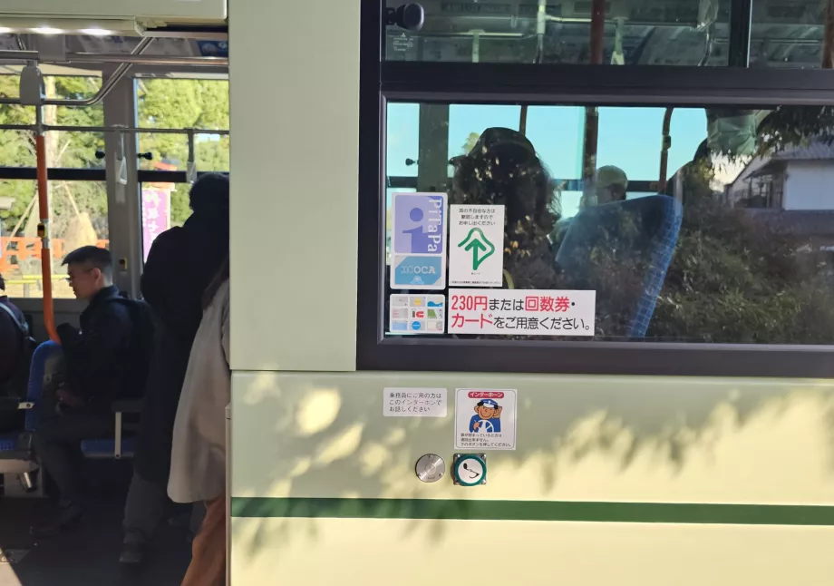 Informacje o opcjach płatności w autobusie