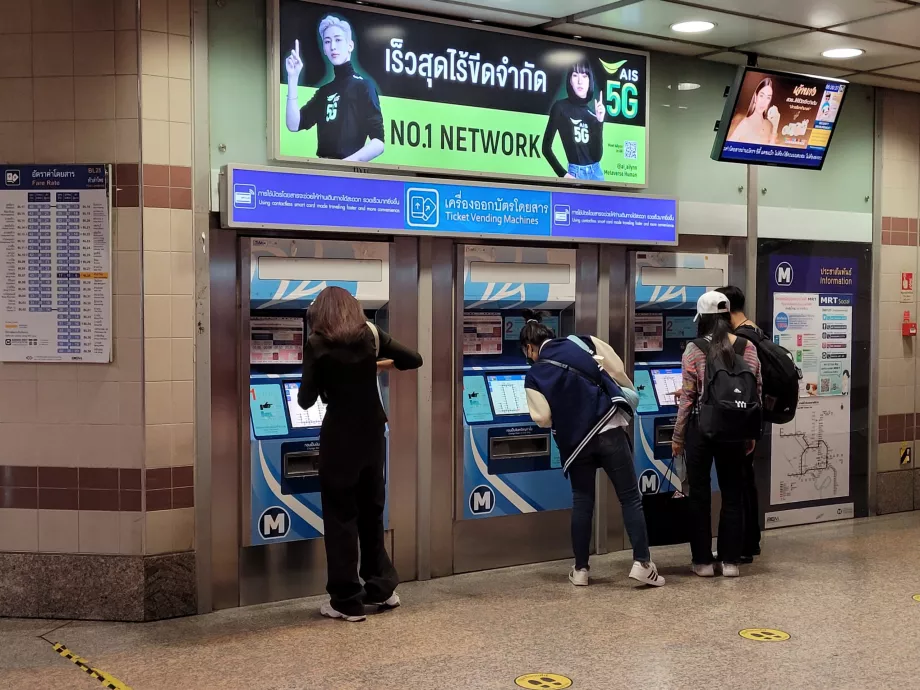 Automaty biletowe metra MRT