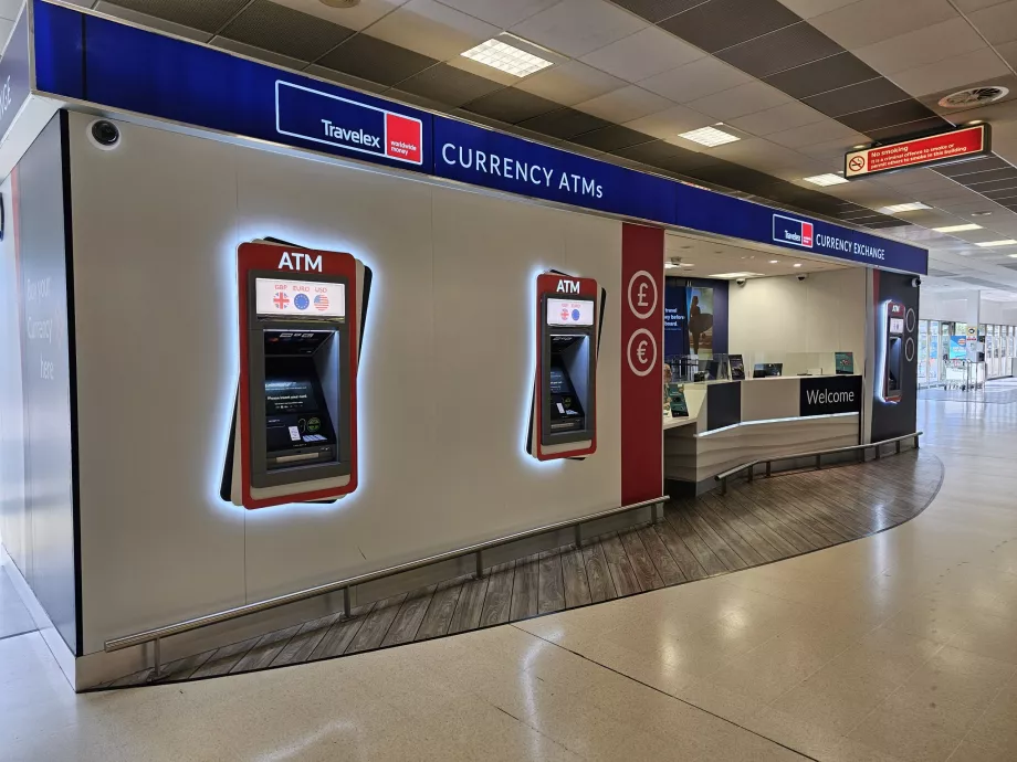 Bankomaty i kantory wymiany walut Travelex