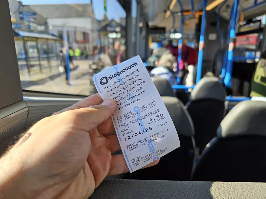Bilet autobusowy