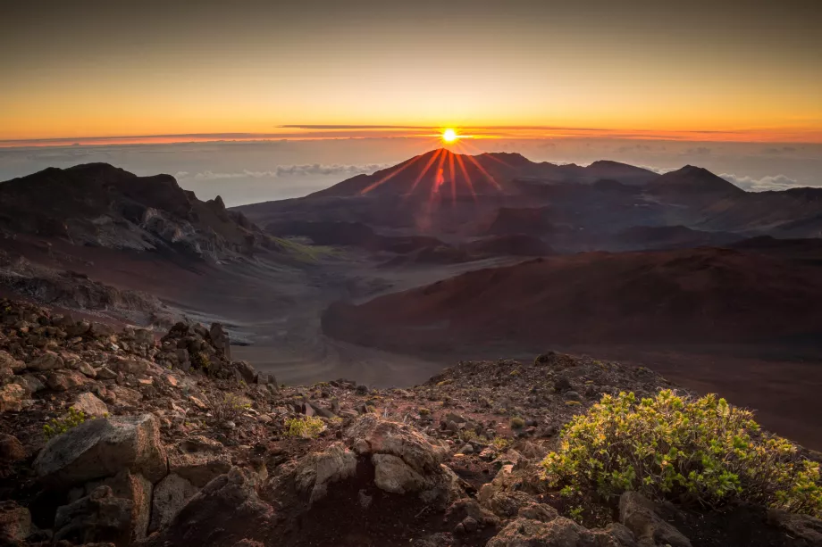Wschód słońca na Haleakala