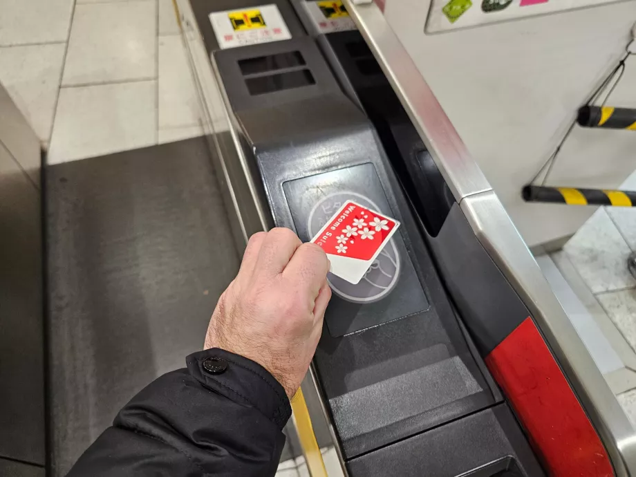 Płatność za przejazd kartą IC