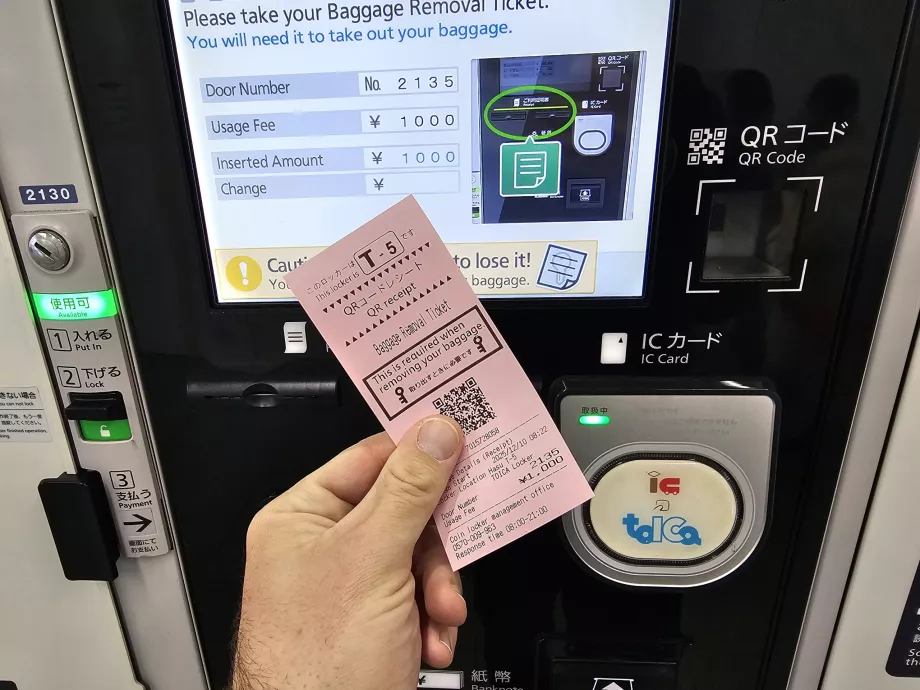 Bilet z przechowalni bagażu