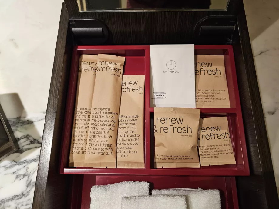 Zestaw udogodnień w łazience