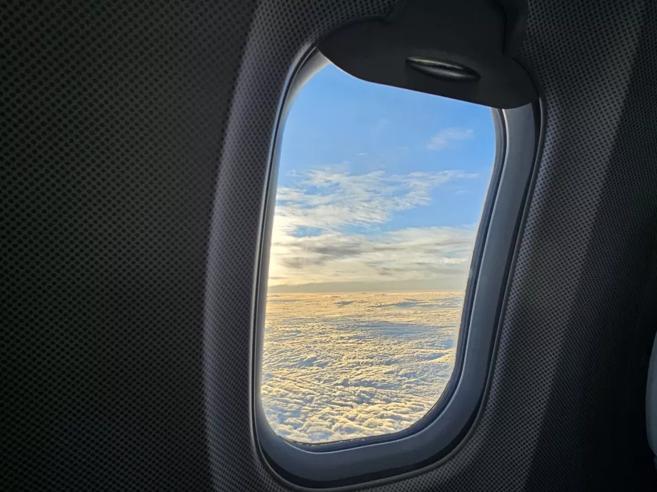 Widok o zachodzie słońca