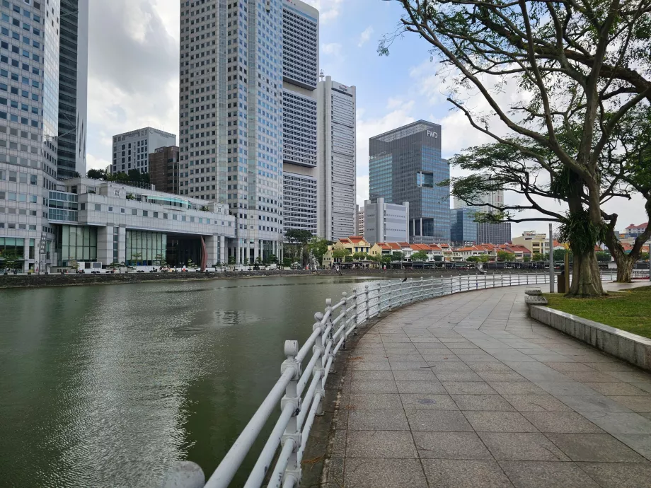 Promenada wzdłuż rzeki Singapur