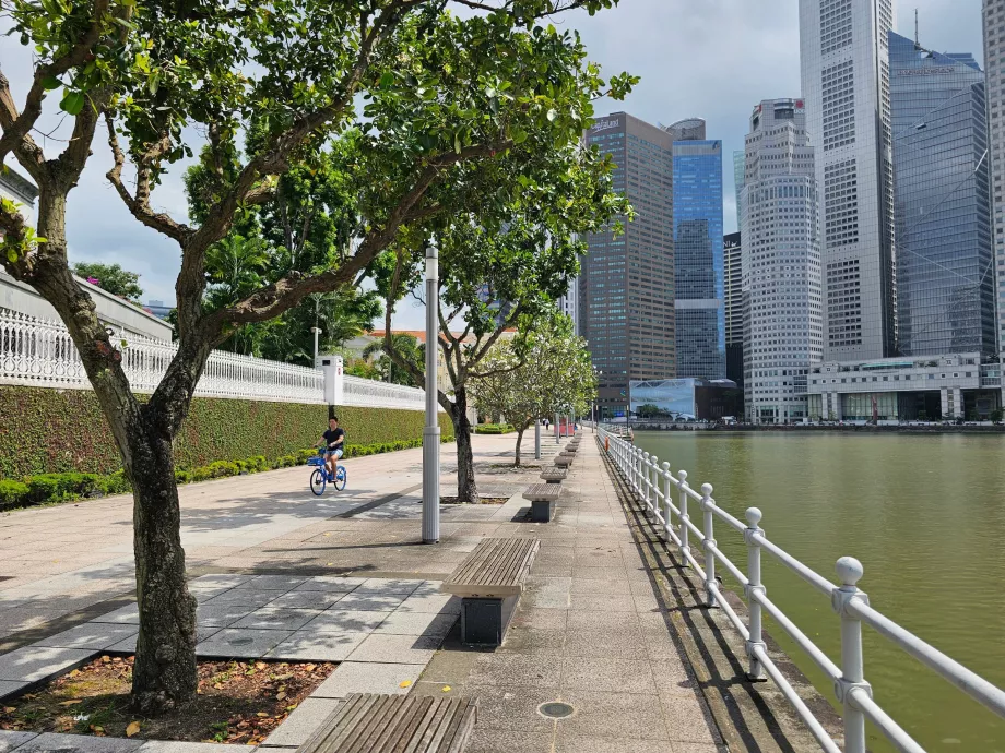 Promenada wzdłuż rzeki Singapur