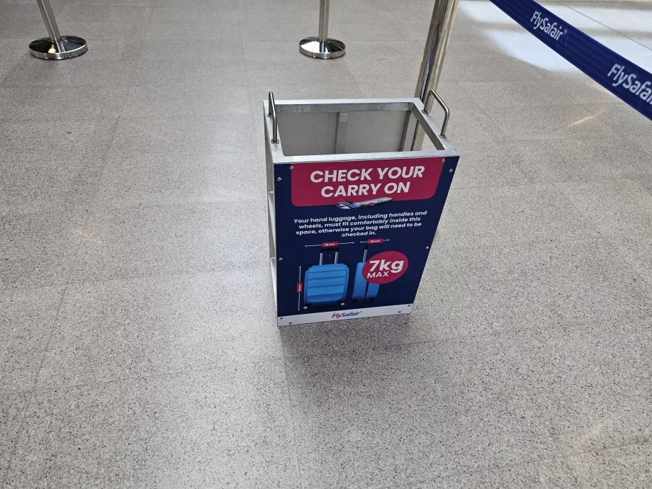 Szablon bagażu podręcznego