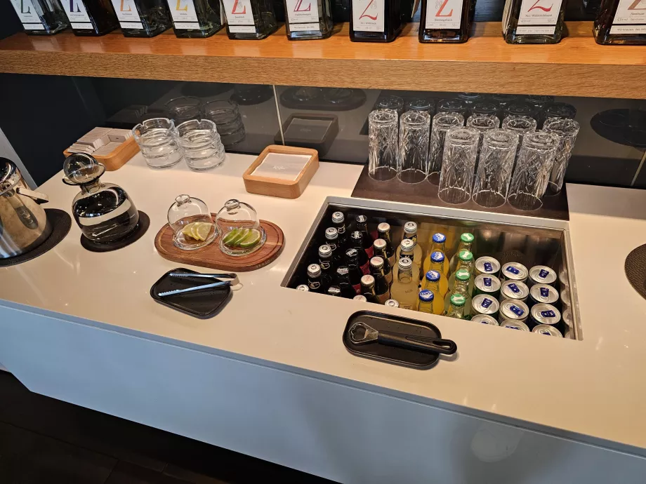 Napoje w pokoju dla palących