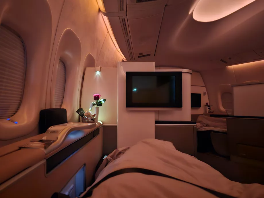 Rozkładane łóżko w pierwszej klasie