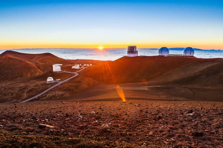 Zachód słońca na Mauna Kea