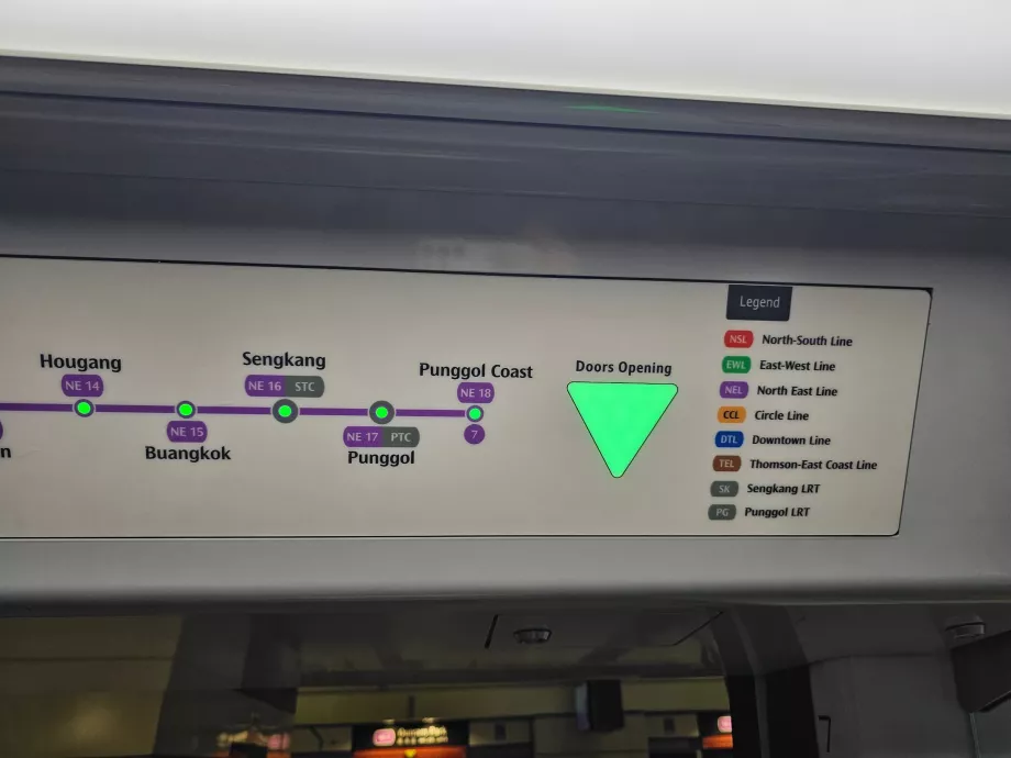 Informacje o otwieraniu drzwi w metrze