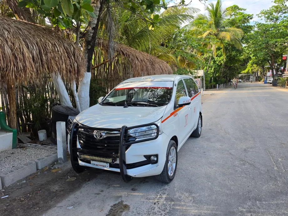 Taksówka w Tulum