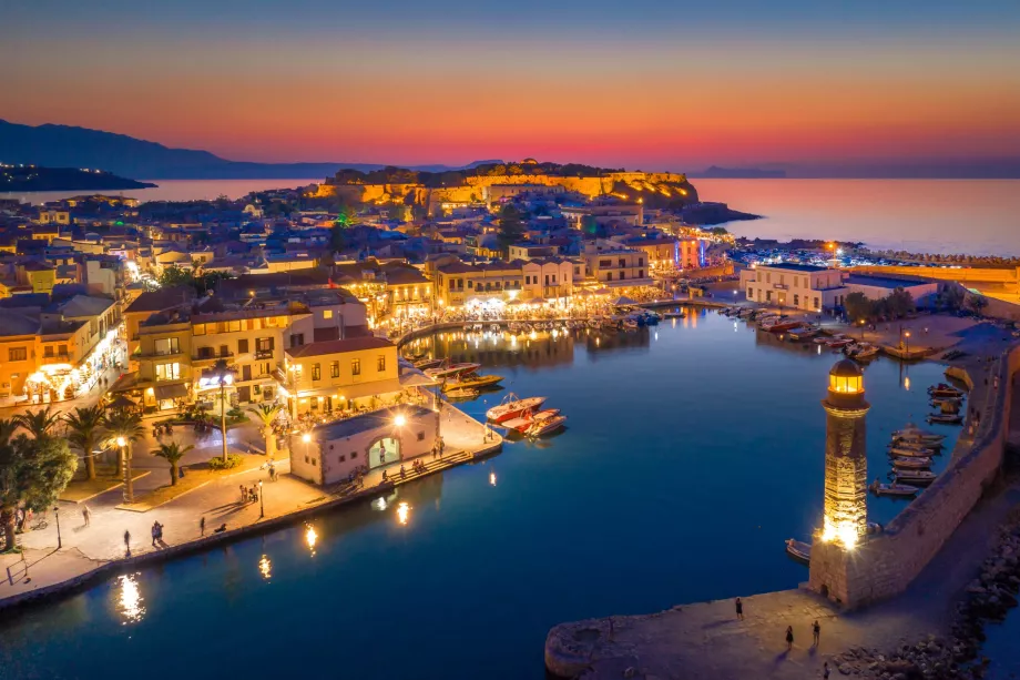 Rethymno nocą