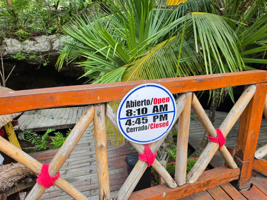 Godziny otwarcia Gran Cenote