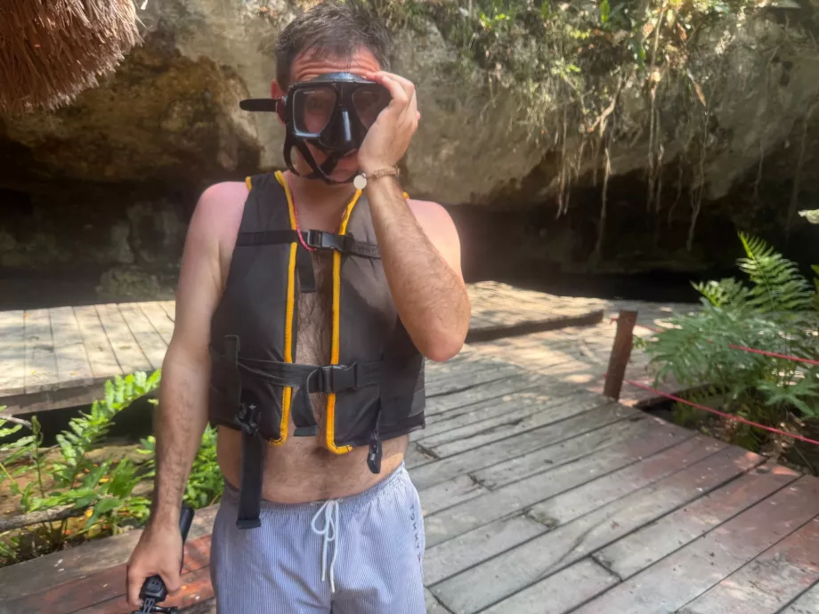 Ja przed wejściem do Gran Cenote