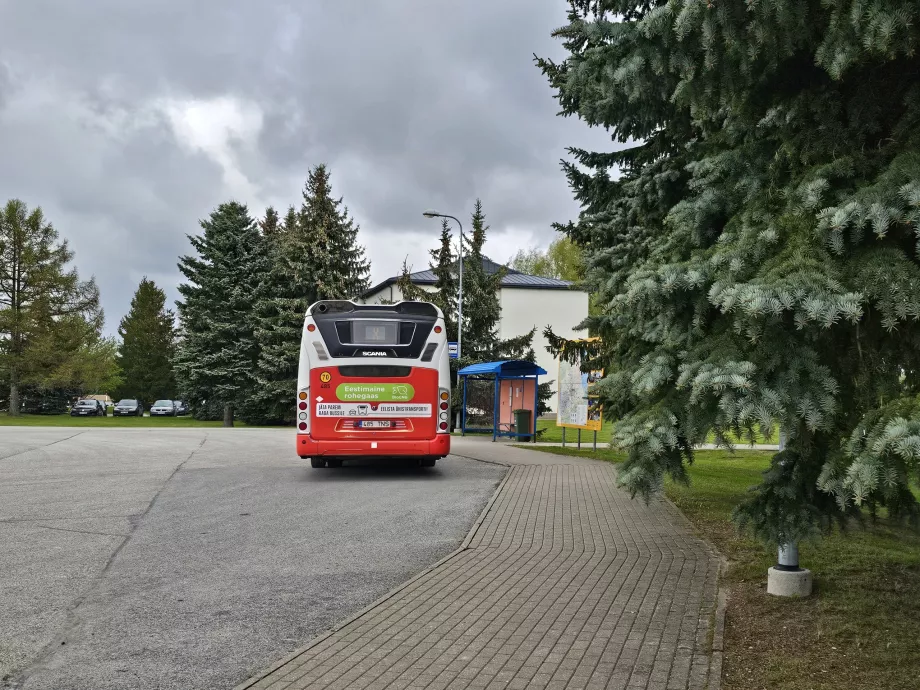 Przystanek autobusowy na lotnisku