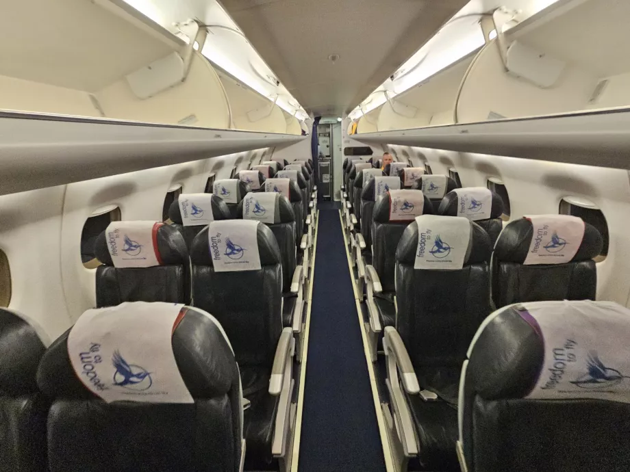 Airlink, wnętrze samolotu Embraer E190