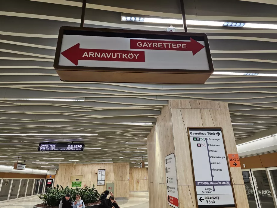 Kierunek Gayrettepe do centrum