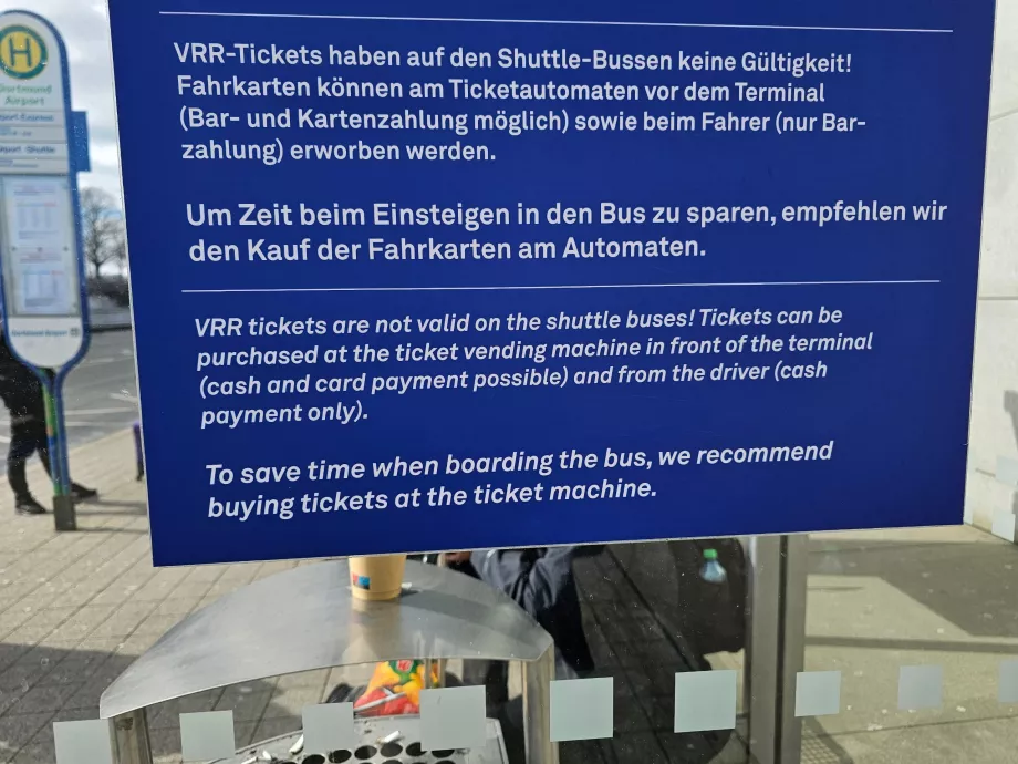 Informacje o specjalnych liniach lotniskowych