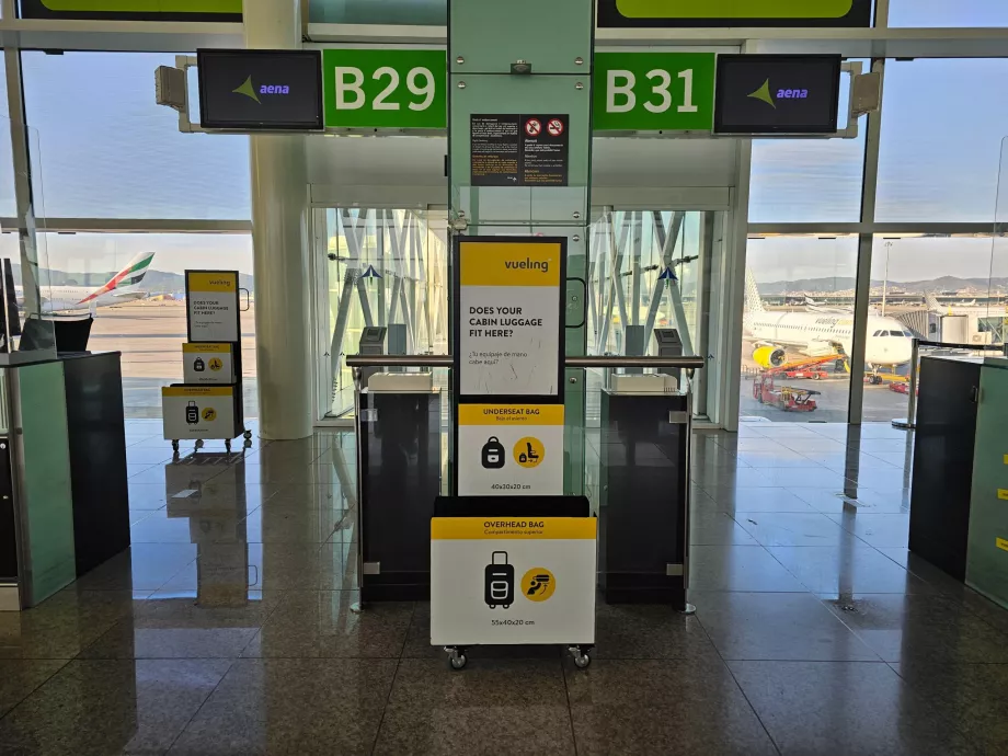 Wzór bagażu podręcznego, Vueling