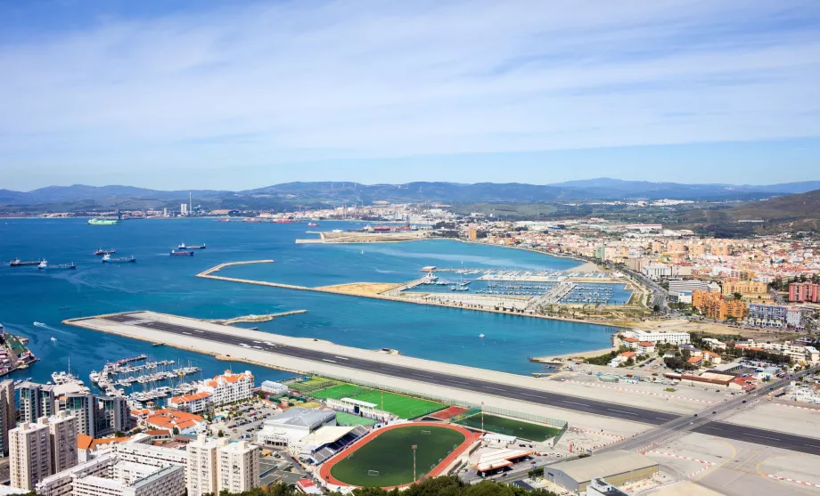 przylot przez lotnisko Gibraltar