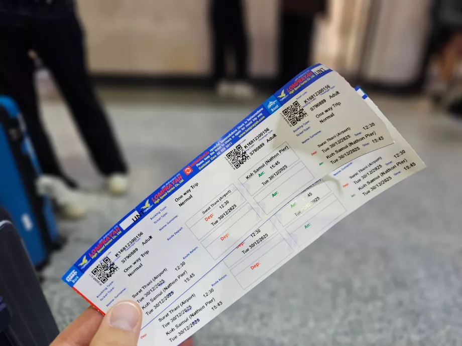 Bilet na łódź na Koh Samui