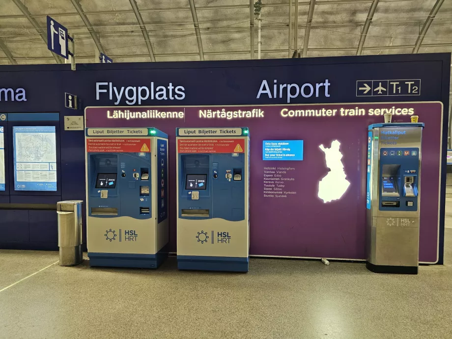 Automaty biletowe, stacje kolejowe