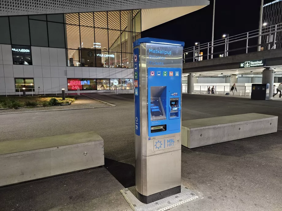 Automat biletowy, przystanek autobusowy