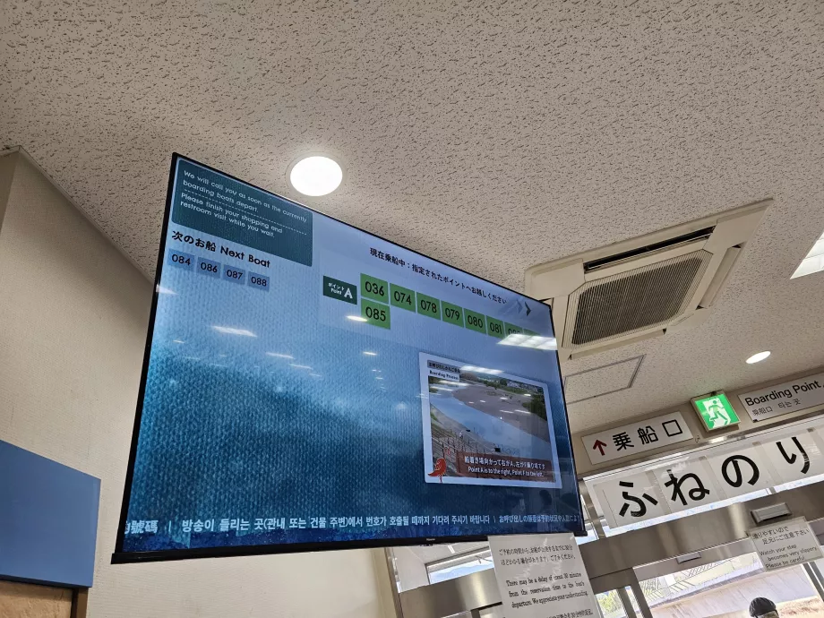 Wejście na pokład według numerów