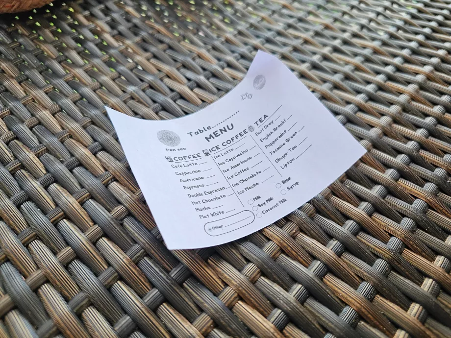 Śniadanie: menu kawowe