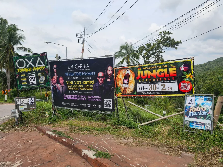 Reklamy imprez i klubów nocnych