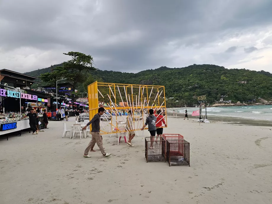 Przygotowania do Full Moon Party - popołudnie