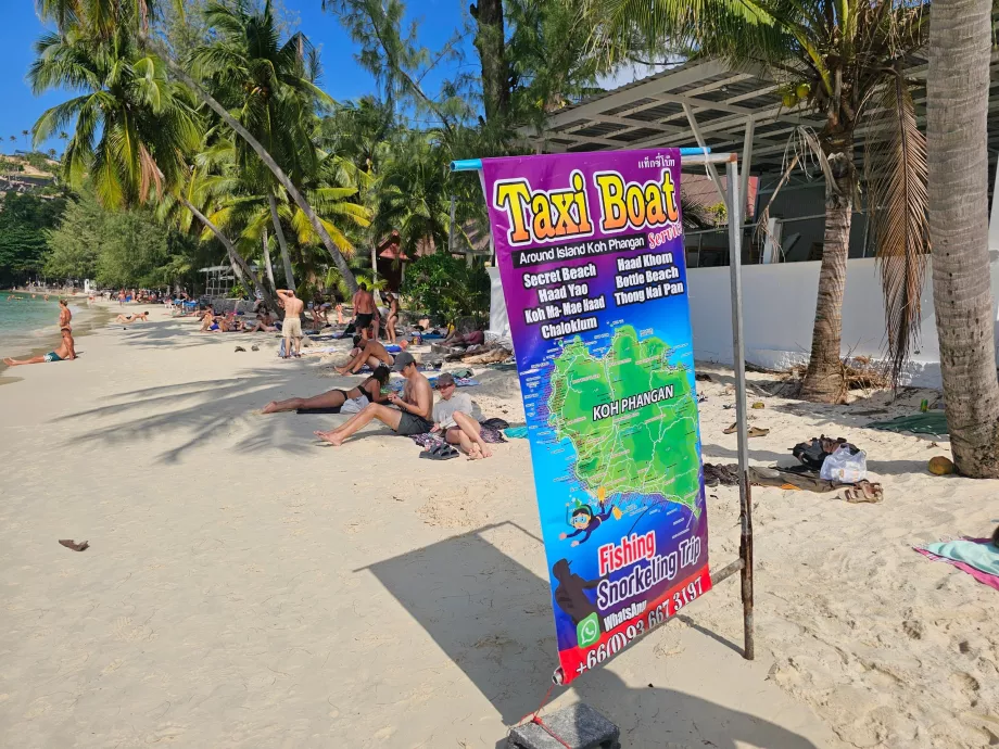 Plaża sałatkowa, taksówka