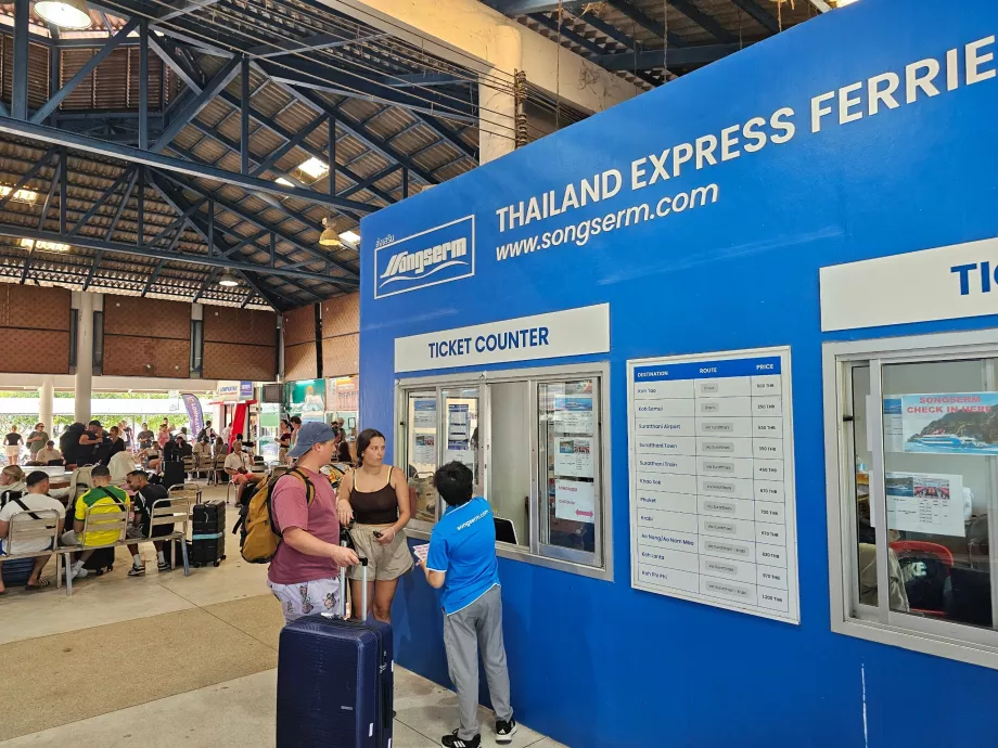 Nabrzeże Thong Sala, kasa biletowa