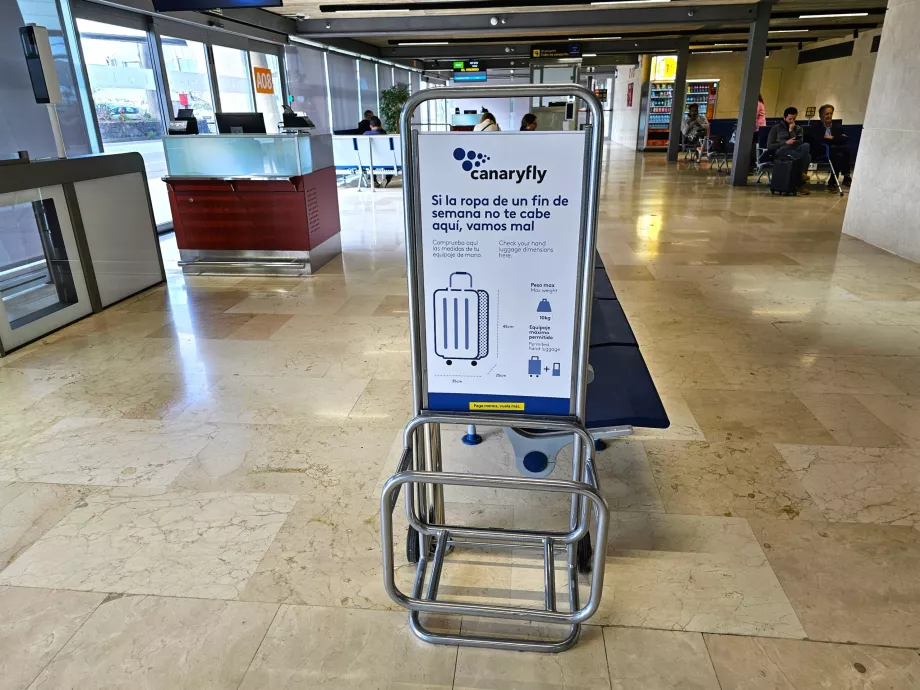 Szablon bagażu podręcznego Canaryfly