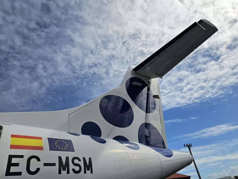 Samolot ATR72 firmy Canaryfly