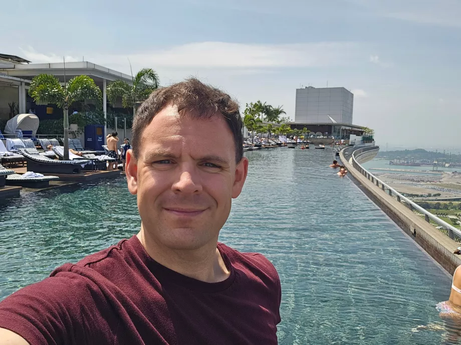 Basen bez krawędzi w Marina Bay Sands