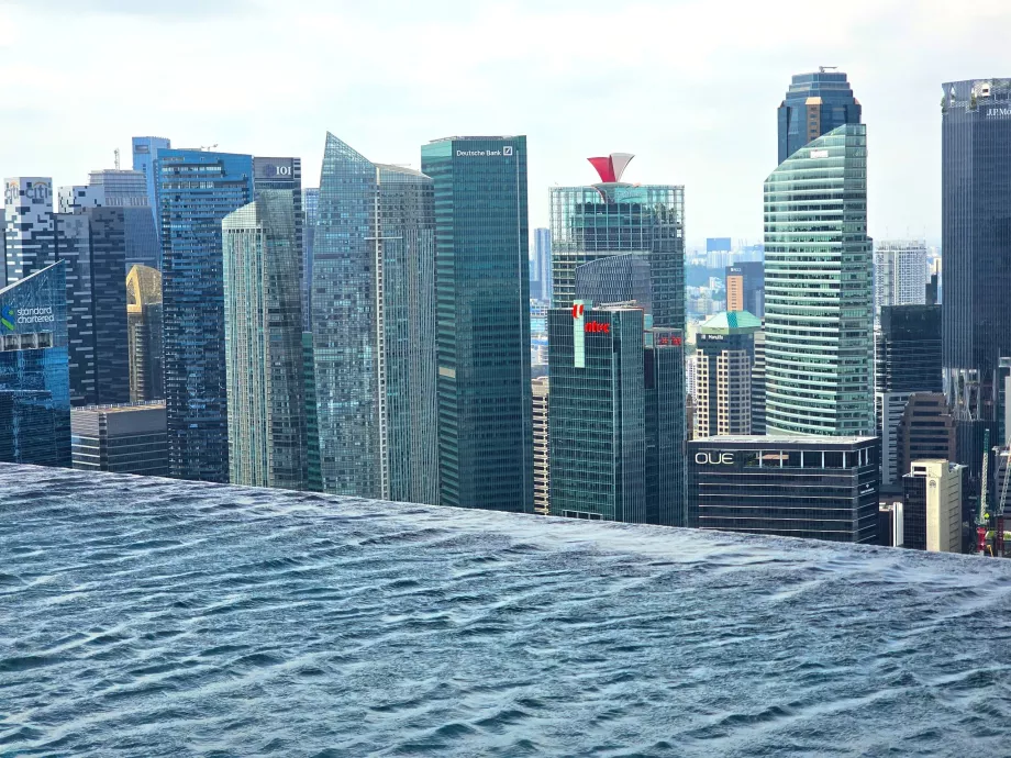 Basen bez krawędzi w Marina Bay Sands
