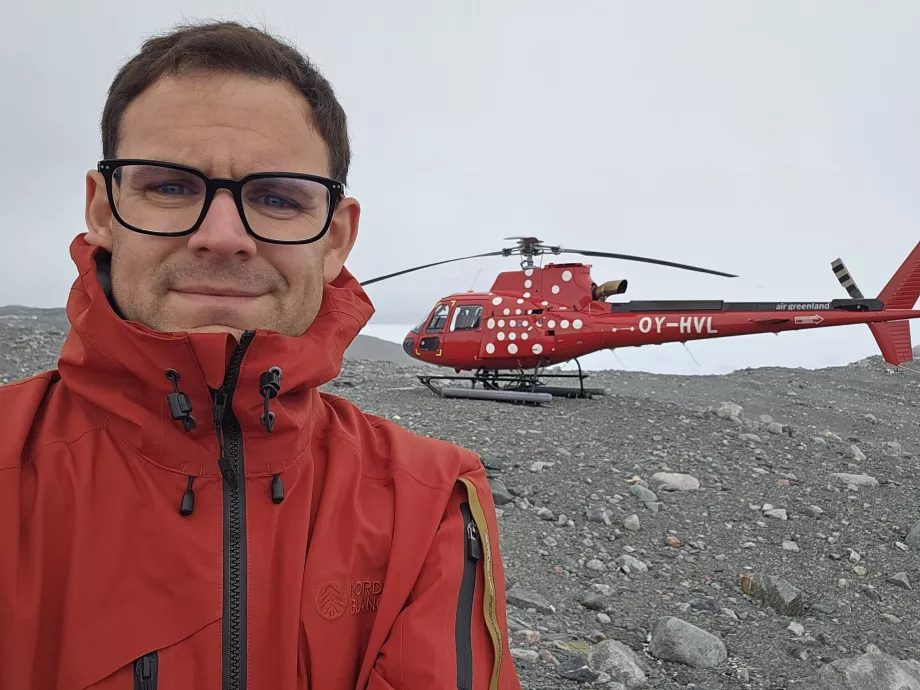 Christopher z helikopterem